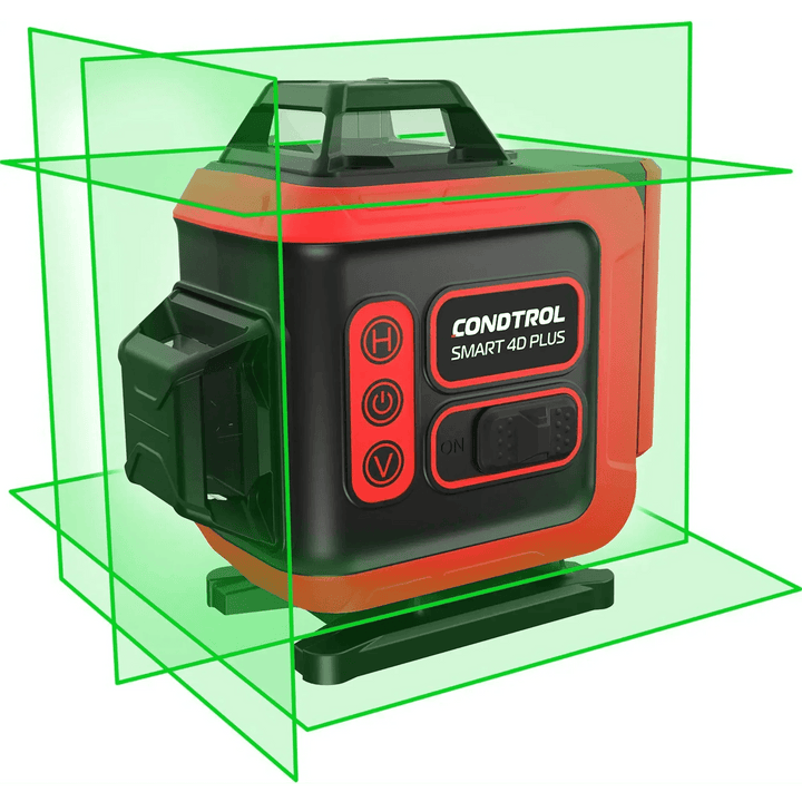 Smart 4D Plus – 4×360° Kreuzlinienlaser mit Metallköpfen & großem Lieferumfang