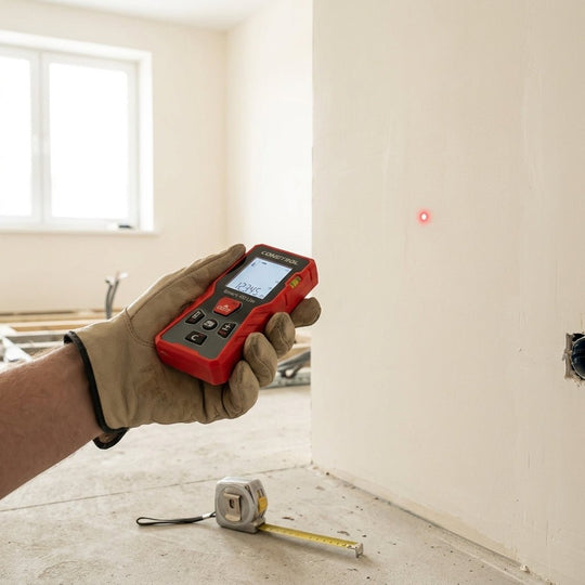 CONDTROL Laser-Entfernungsmesser Smart 40 Lite beim Messen einer Wand
