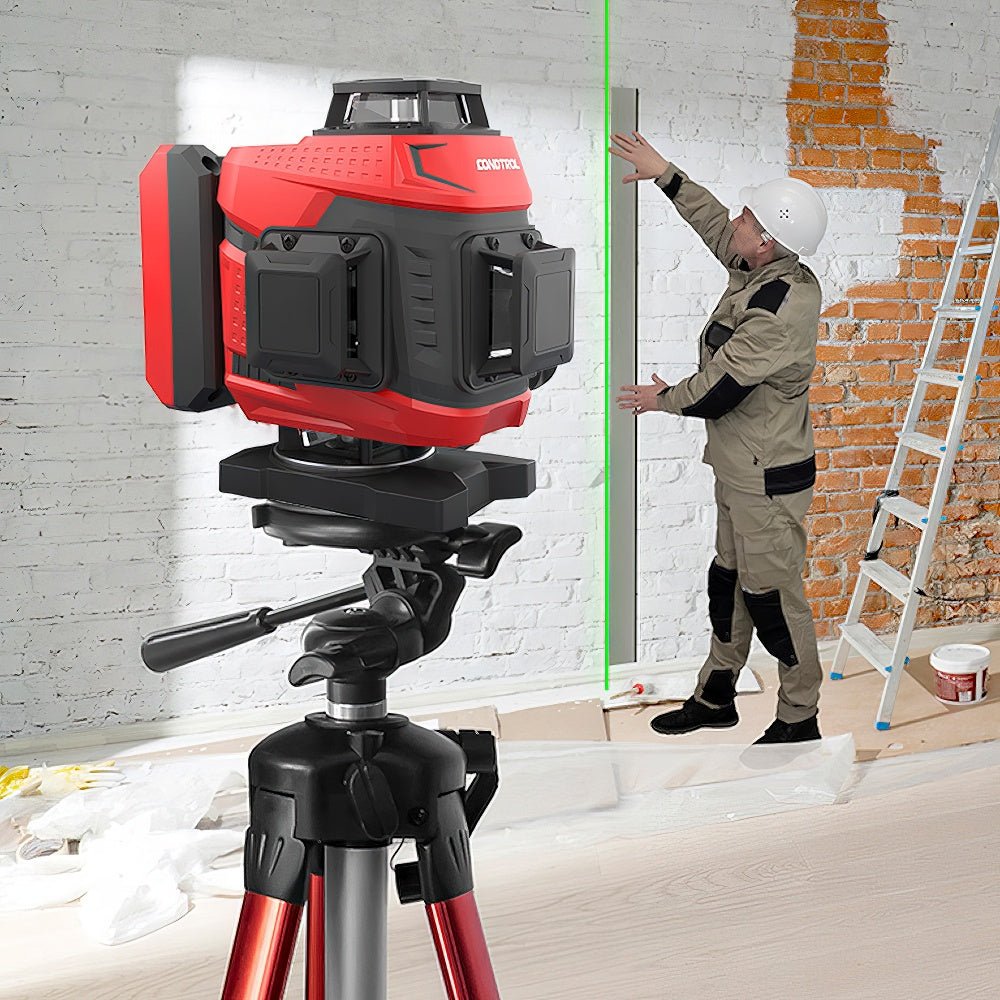 Kreuzlinienlaser-Bundle CONDTROL Fliesen 4D + Pillar – 4×360° Kreuzlinienlaser-Set