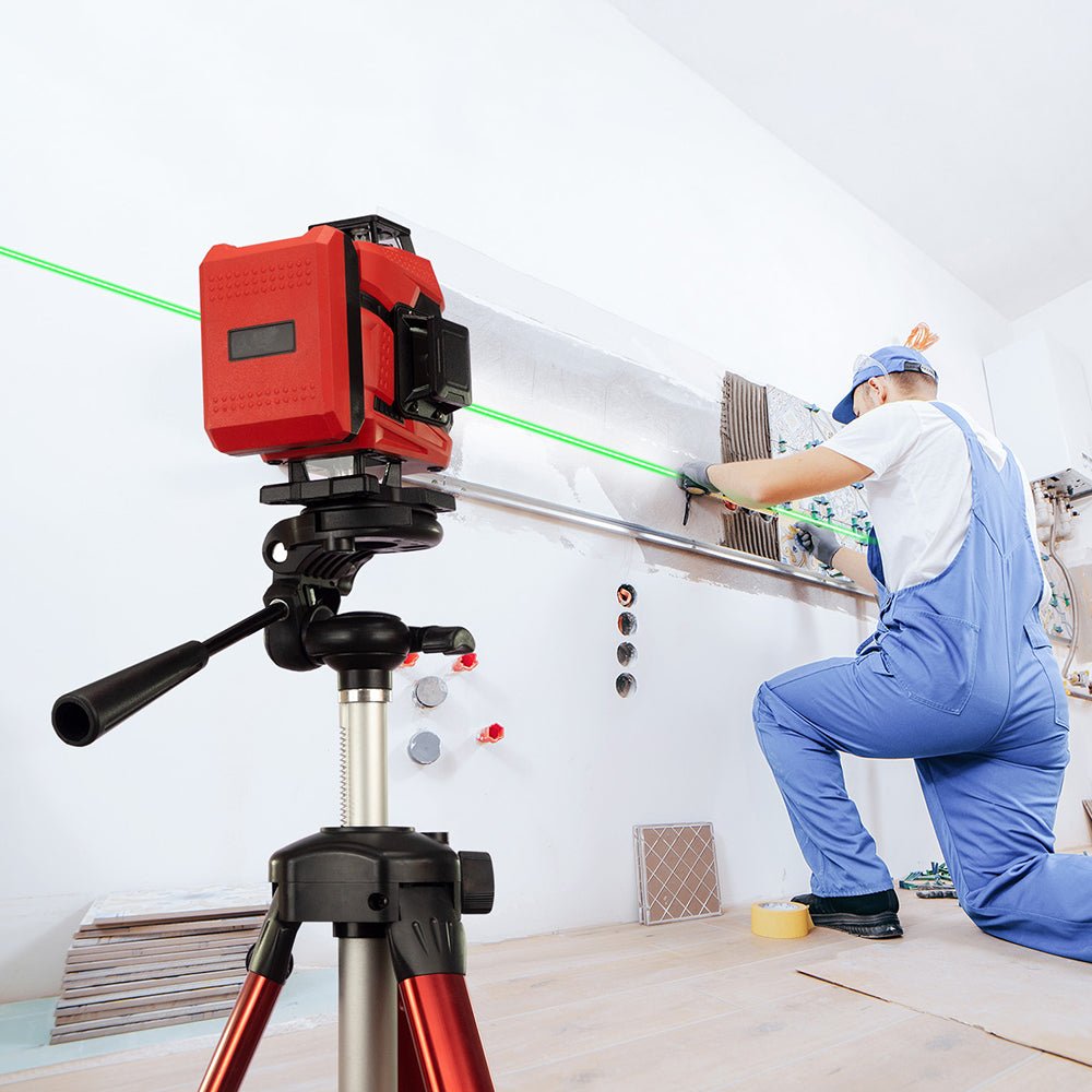 Kreuzlinienlaser-Bundle CONDTROL Fliesen 4D + Pillar – 4×360° Kreuzlinienlaser-Set