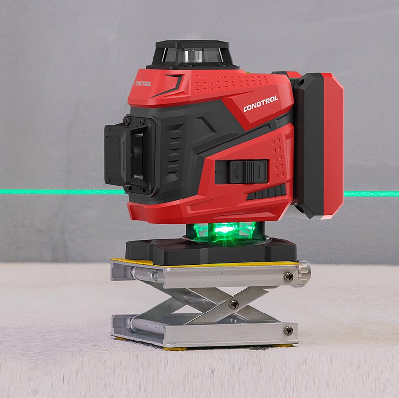 Kreuzlinienlaser-Bundle CONDTROL Fliesen 4D + Pillar – 4×360° Kreuzlinienlaser-Set