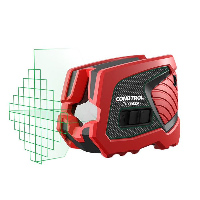 Layout-Projektor CONDTROL Progressor – Patentiertes Raster für Regale, Fliesen, Trockenbau & Innenausbau