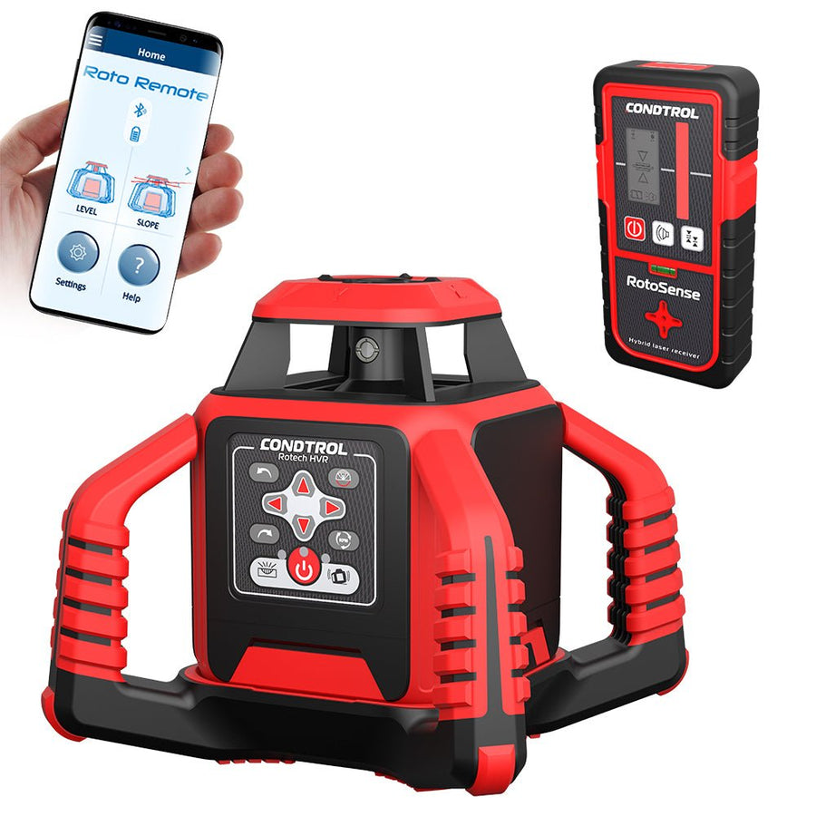 CONDTROL Rotech HVR: Profi Rotationslaser – 400m & Bluetooth