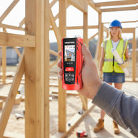 Außeneinsatz auf der Baustelle – Laserentfernungsmesser mit Kamera und Neigungssensor