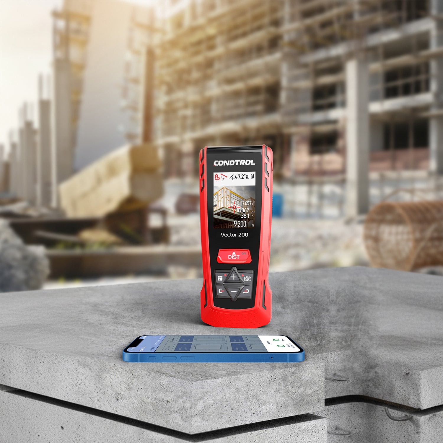 Vector 200 CONDTROL und Bluetooth App Smart Measure