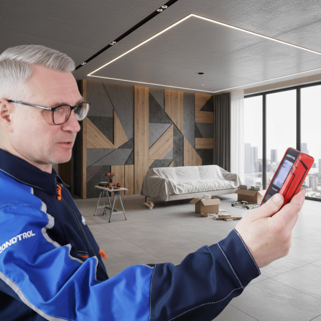Laser-Entfernungsmesser CONDTROL Vector 200 mit Farbbildschirm und Messfunktionen
