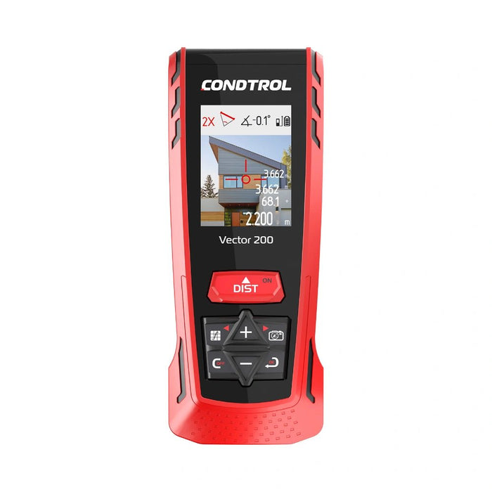 Laser-Entfernungsmesser CONDTROL Vector 200 – 200m Reichweite, 8x Kamera, Smart Measure App & P2P