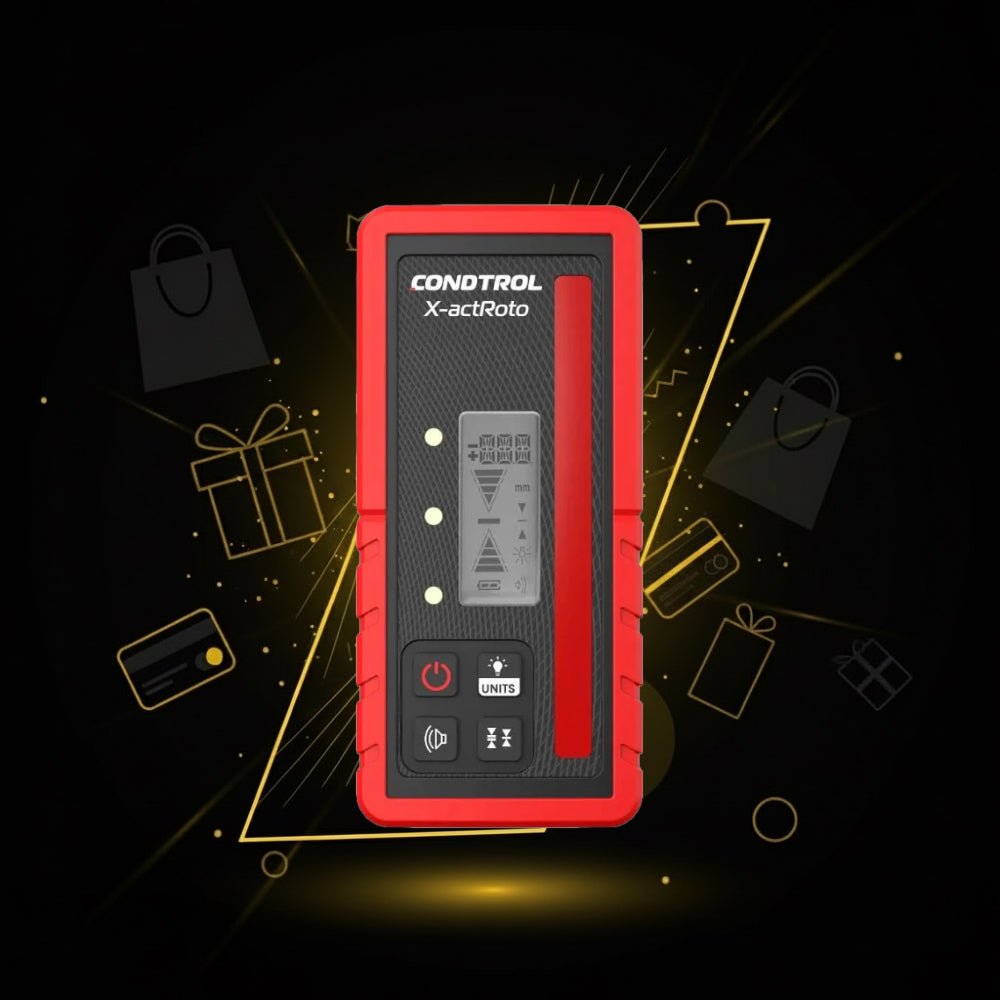 Laser-Empfänger CONDTROL X-actRoto für Rotationslaser mit rotem Laser