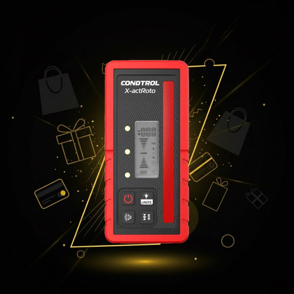 Laser-Empfänger CONDTROL X-actRoto für Rotationslaser mit rotem Laser