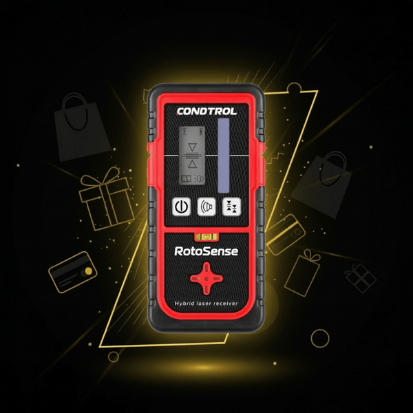 Laser-Empfänger CONDTROL RotoSense für Rotationslaser mit rotem Laser