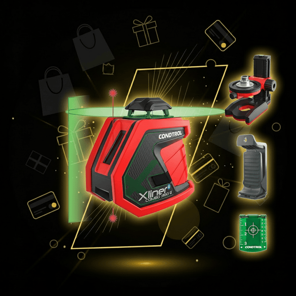 Kreuzlinienlaser CONDTROL XLiner Combo 360G Kit