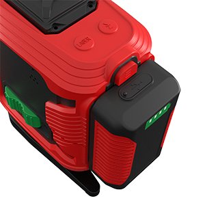 Boden 3D Laser mit zwei aufladbaren Li-Ion Akkus für lange Betriebsdauer