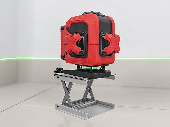 Boden 3D Kreuzlinienlaser mit horizontaler Linie nur 13 mm über dem Boden