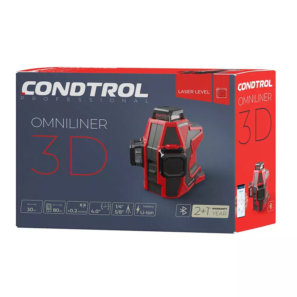 Kreuzlinienlaser CONDTROL Omniliner 3D Bluetooth