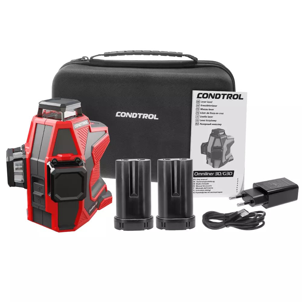 Kreuzlinienlaser CONDTROL Omniliner 3D Bluetooth Zubehör