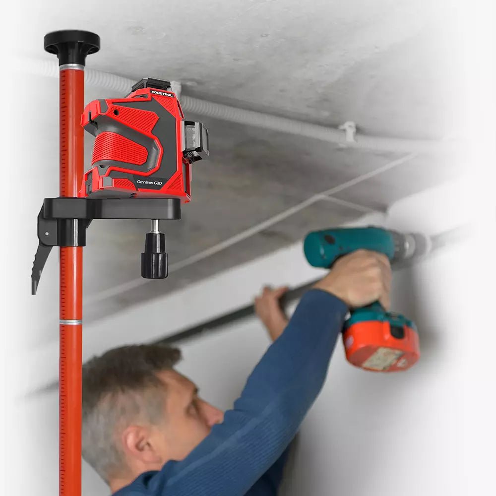 Einfaches Montagesystem des Kreuzlinienlasers