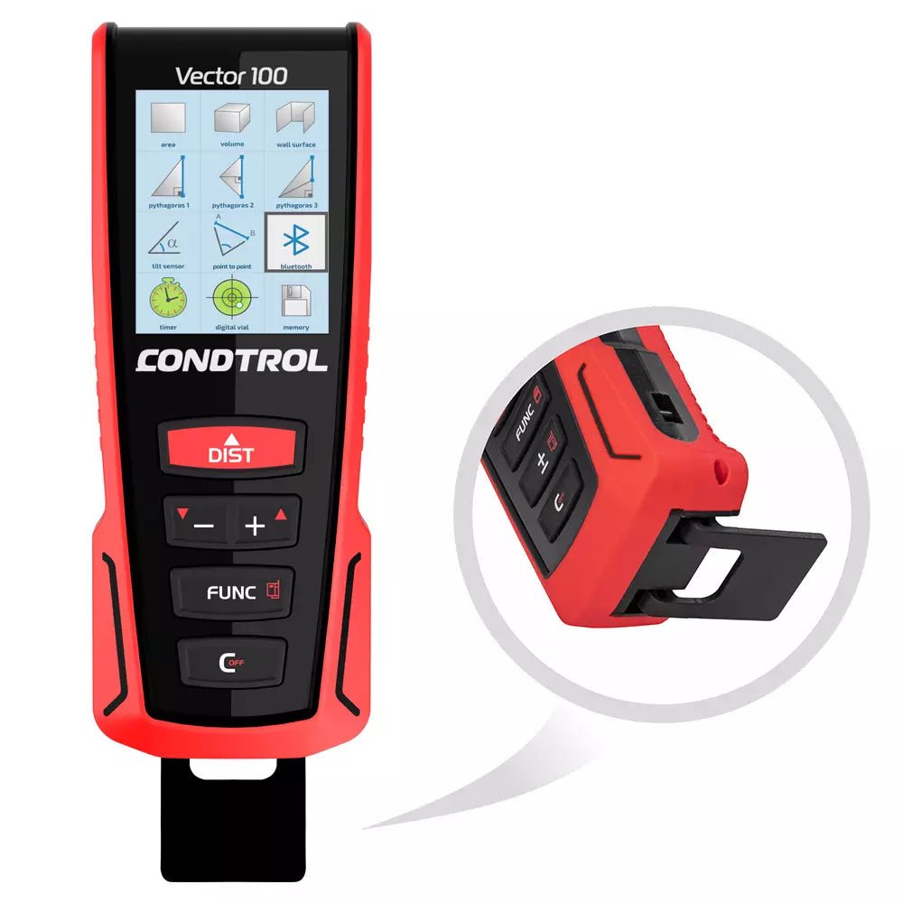 Digitale Wasserwaage Funktion des CONDTROL Vector 100