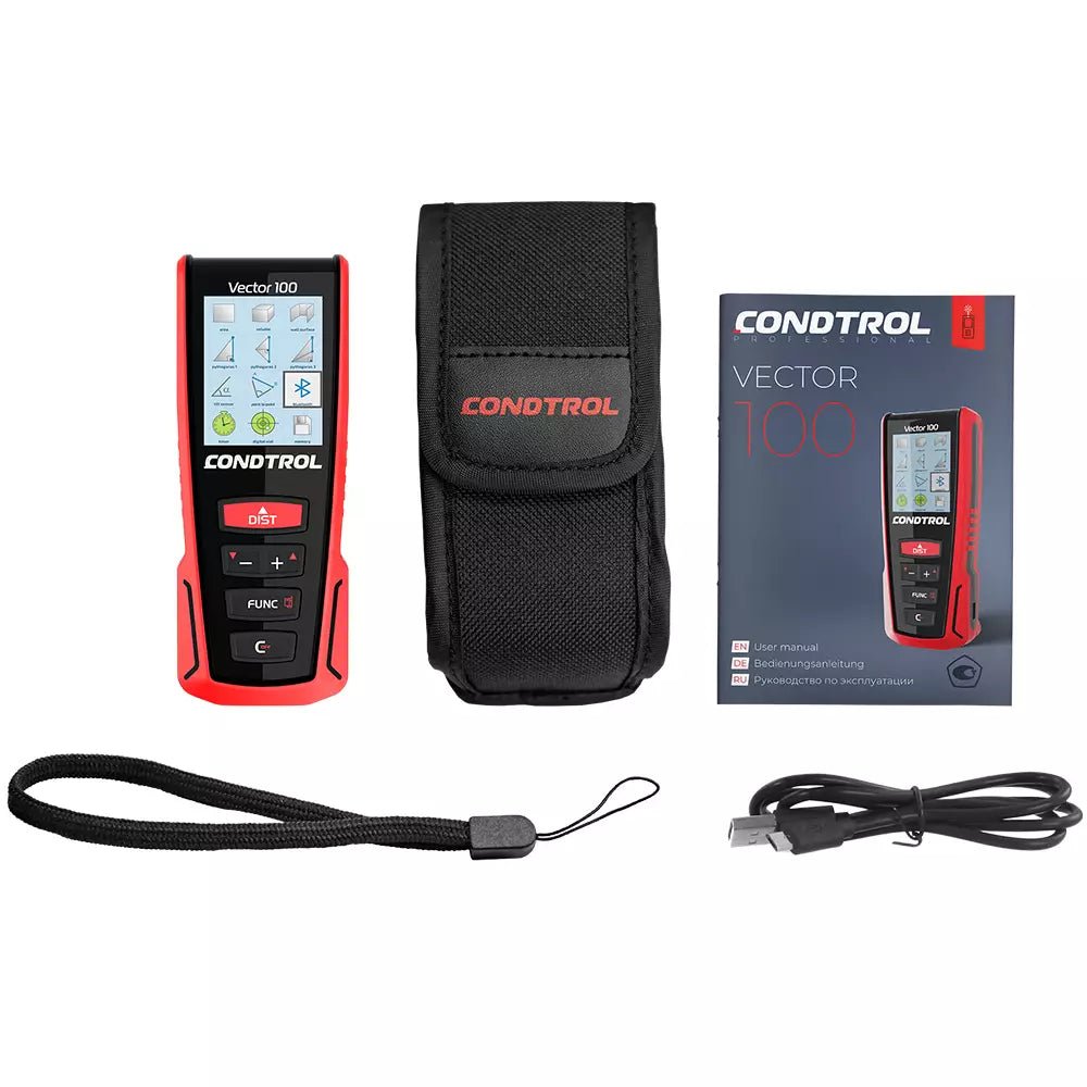 Hohe Auflösung des Displays des CONDTROL Vector 100