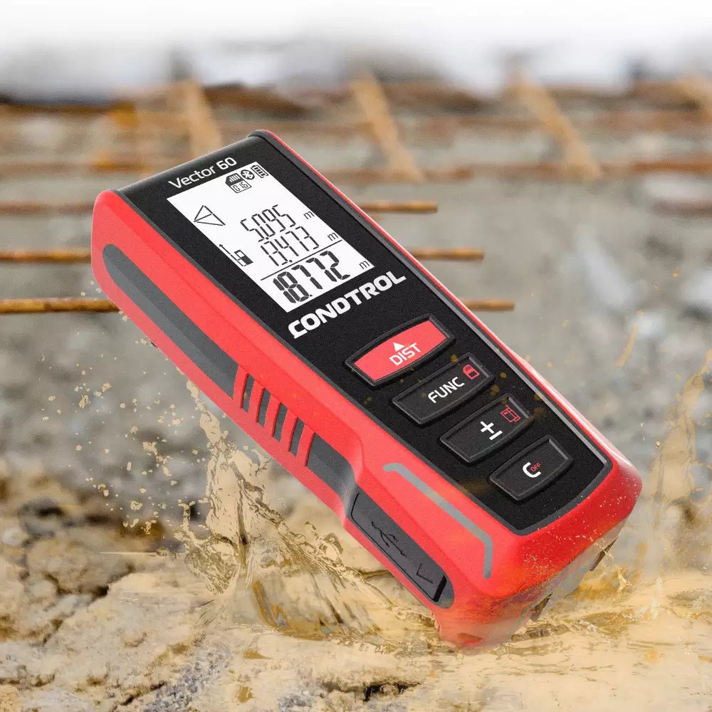 CONDTROL Vector 60 mit Stativhalterung für präzise Messungen von einem Stativ
