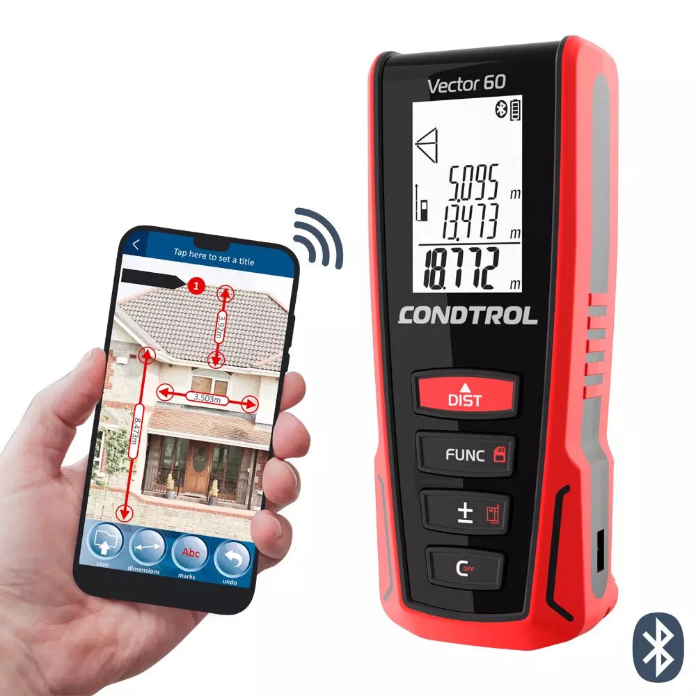 Langlebiger Li-Ion-Akku des CONDTROL Vector 60 für mehrere hundert Messungen