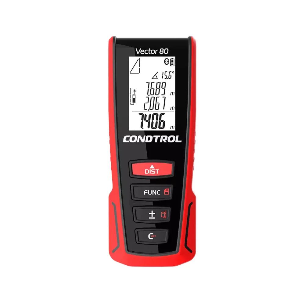 CONDTROL Vector 80 Laserentfernungsmesser für präzise Messungen bis zu 80 Metern, ideal für professionelle Anwendungen.