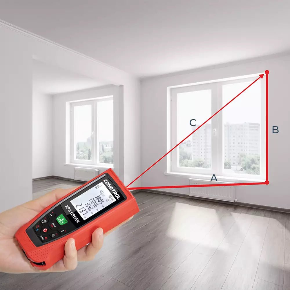 Laser-Entfernungsmesser CONDTROL XP3 Green, Pythagoras, Grüner Laser, Punkt-zu-Punkt