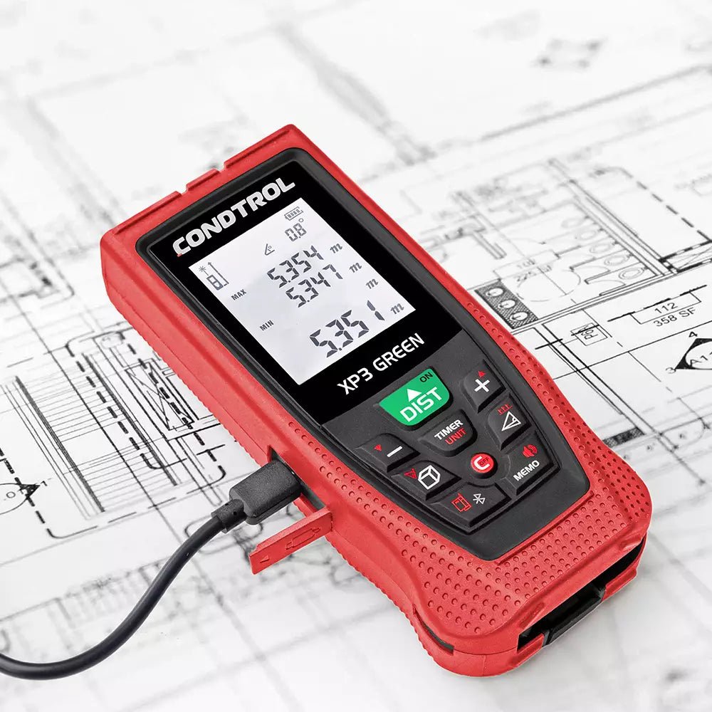 Laser-Entfernungsmesser CONDTROL XP3 Green, Pythagoras, Grüner Laser, Punkt-zu-Punkt