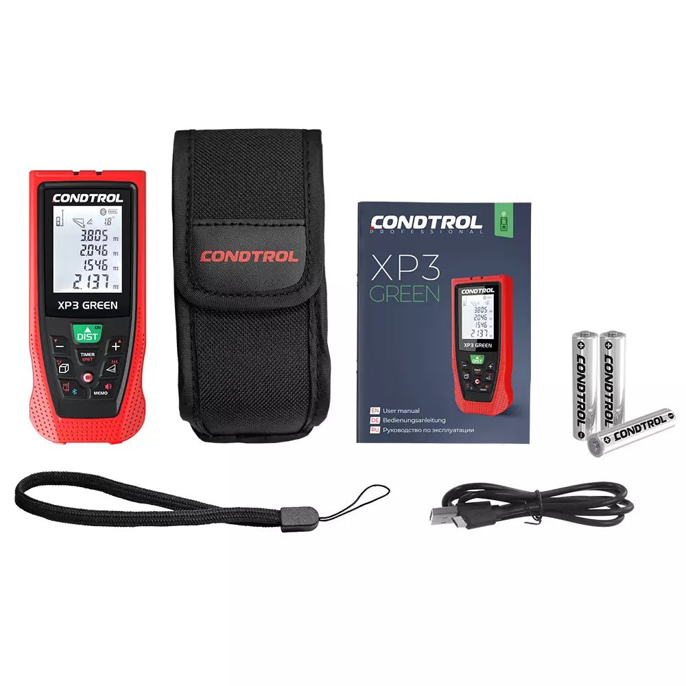Professioneller Laser-Entfernungsmesser XP3 Green für präzise Messungen