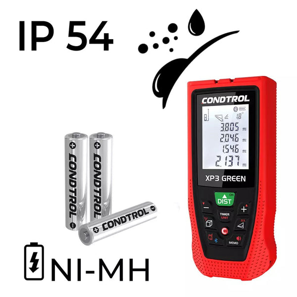 IP54 · Ni-MH batteries