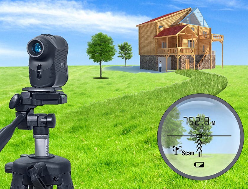 Seitenansicht des CONDTROL Vector 1500 Laser-Entfernungsmessers